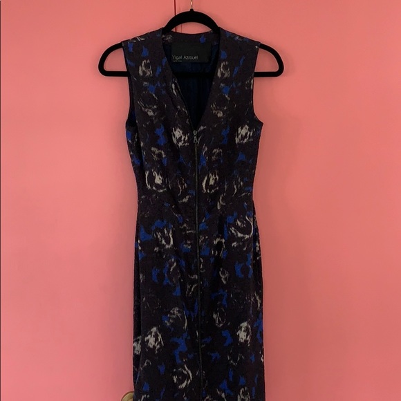 NWOT Yigal Azrouël silk zipper biz casual dress s2 - Picture 1 of 6
